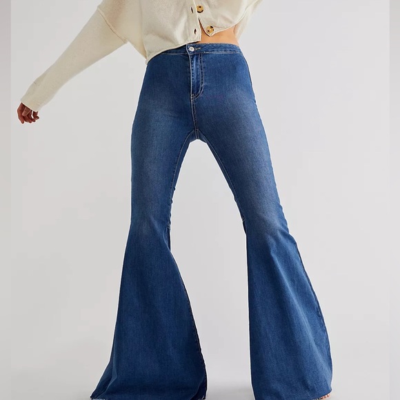 Free People Denim - NWT Free People/We The Free Just Float On Flare Jeans in Jericho Blue